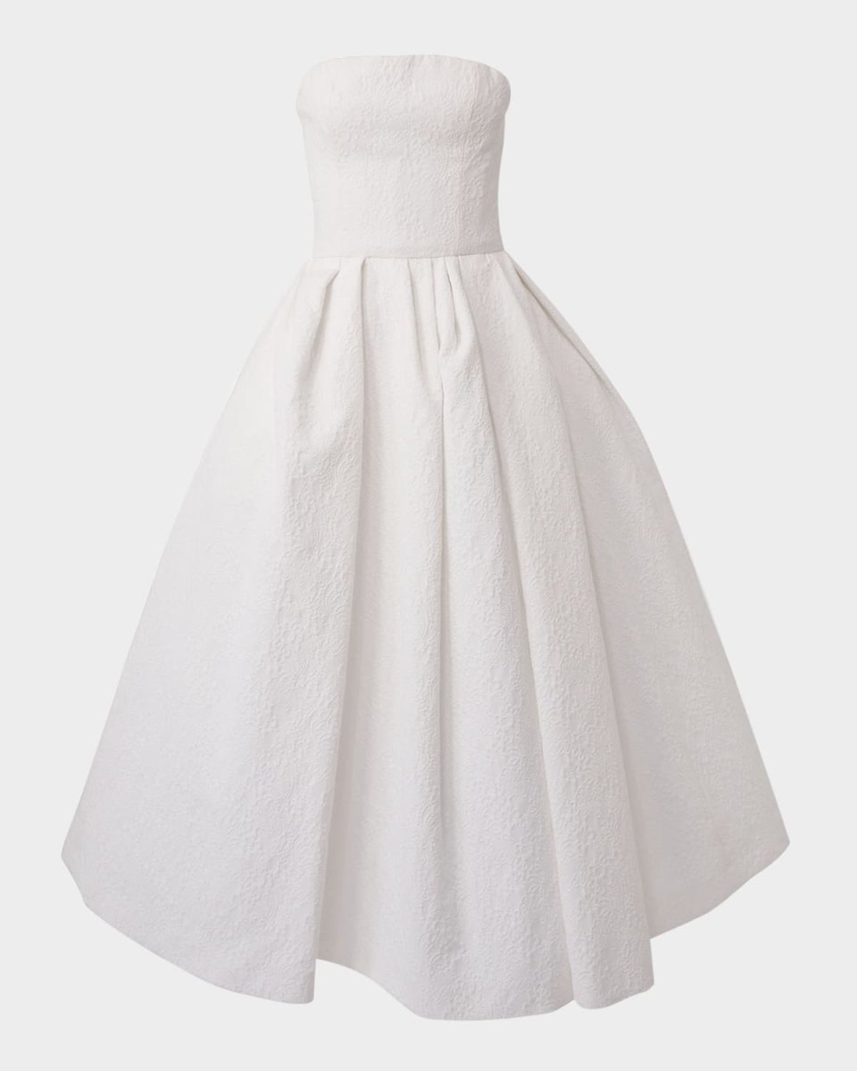 Strapless Full Midi Dress